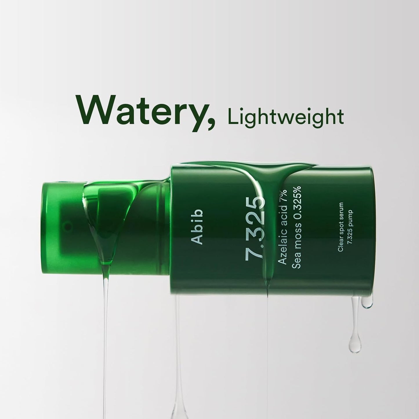 Abib Clear spot serum 7.325 pump with Seamoss Extract, Azelaic Acid, Succinic Acid 1.01 fl oz, 30 mL