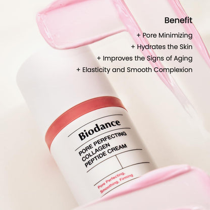BIODANCE Pore Perfecting Collagen Peptide Cream, Hydrating, Plumping, Pore Care, Firming Facial Moisturizer, Korean Skincare | 1.69 fl.oz, 50ml