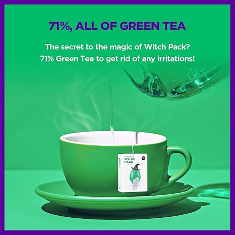 SKIN1004 Witch Pack (1box - 8ea) | Creamy Mud Pack with Green Tea, Water Calming Purifying Pore Care