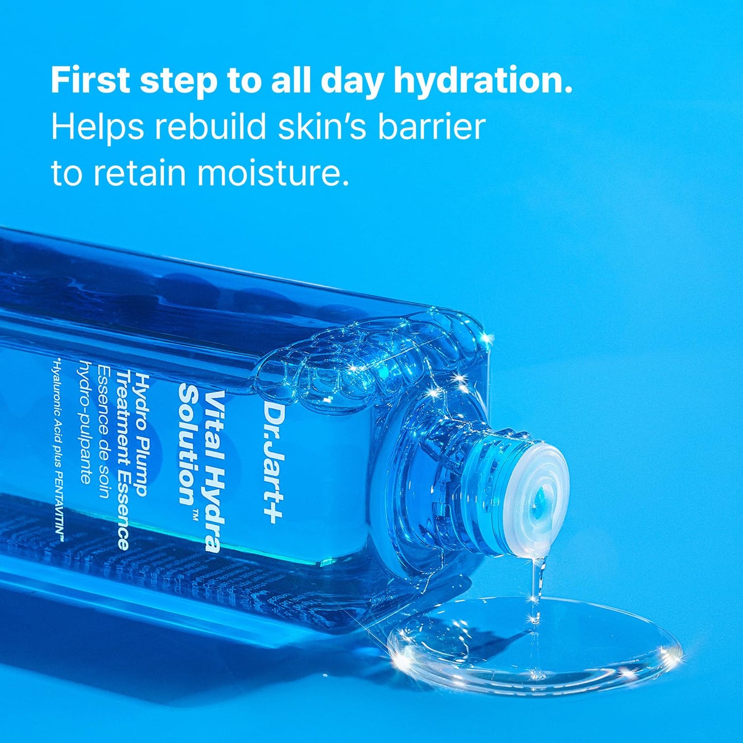 Dr.Jart+ Vital Hydra Solution Hydro Plump Treatment Korean Essence with Hyaluronic Acid for Glass Skin| Korean Skin Care, 5.07 Fl Oz